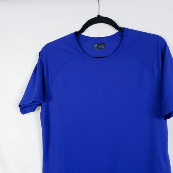 Janji Short Sleeve T-Shirt Womens S Blue Running Moisture-Wick Gym Workout - Picture 8 of 11